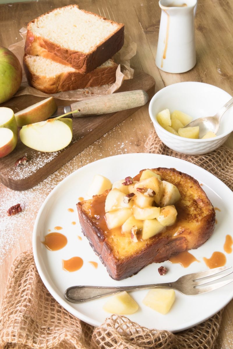 Pain perdu brioché aux pommes et au caramel au beurre salé Cook n Crunch