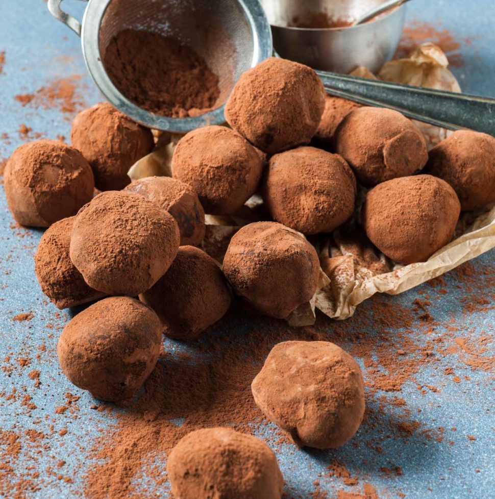 Truffes double chocolat