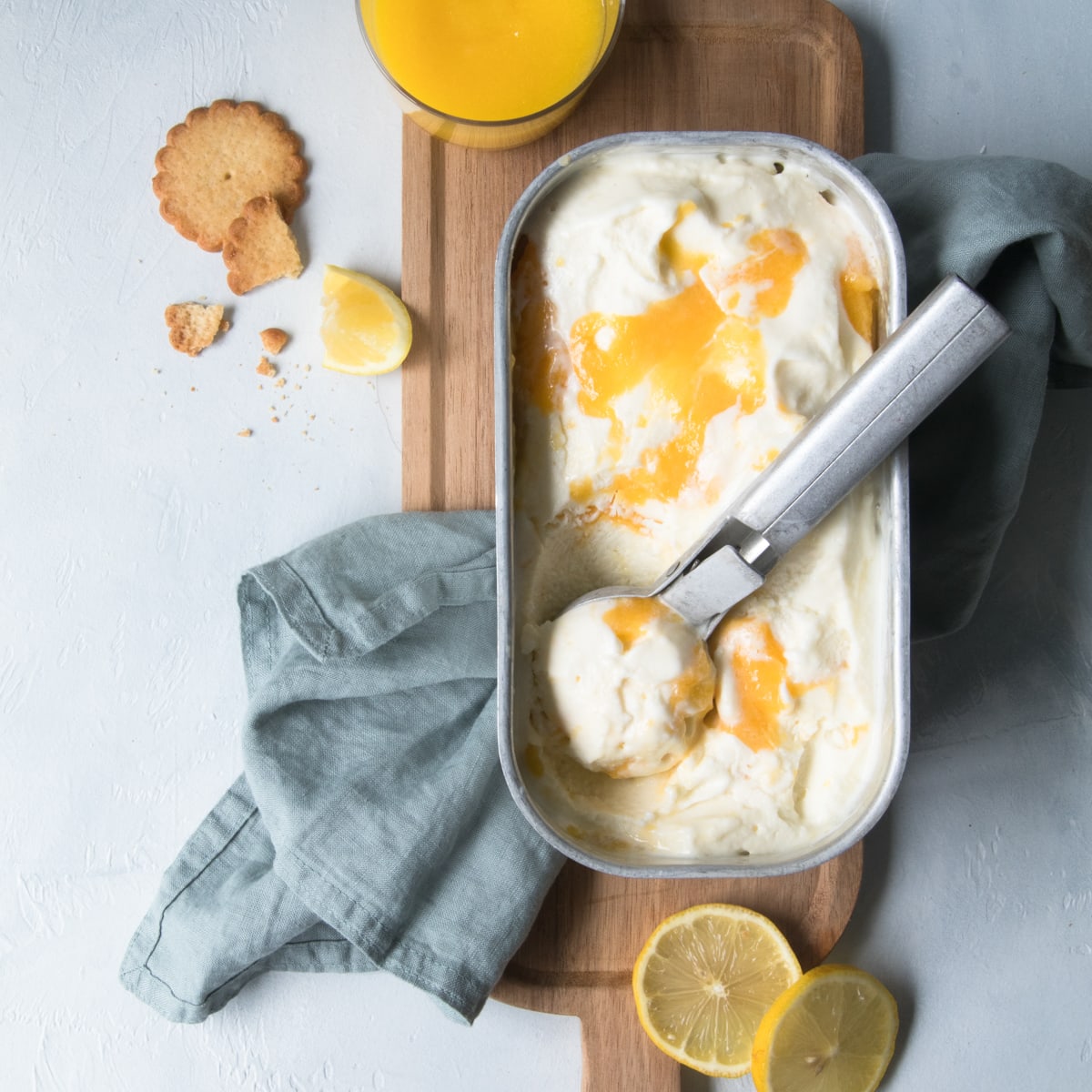 Glace au citron et au lemon curd Cook 'n Crunch