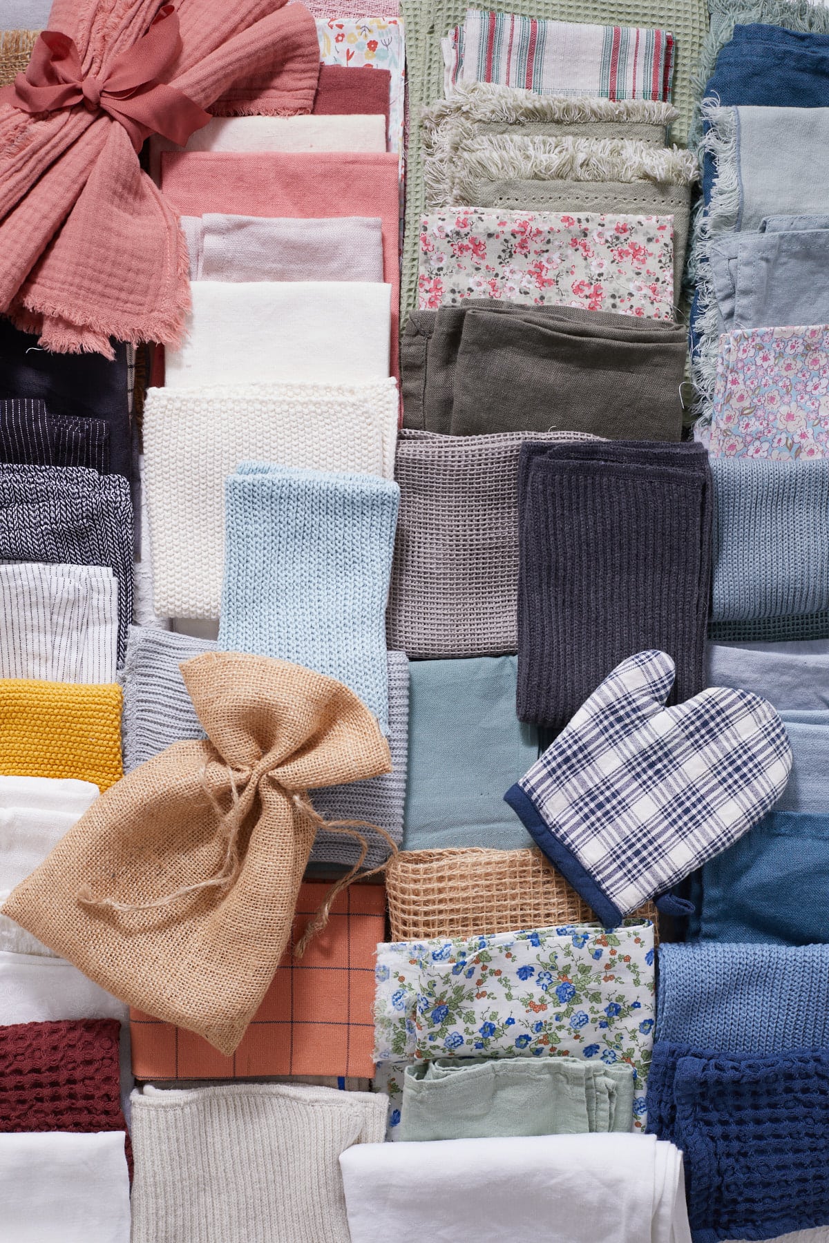 Stylisme : les tissus, nappes, serviettes...