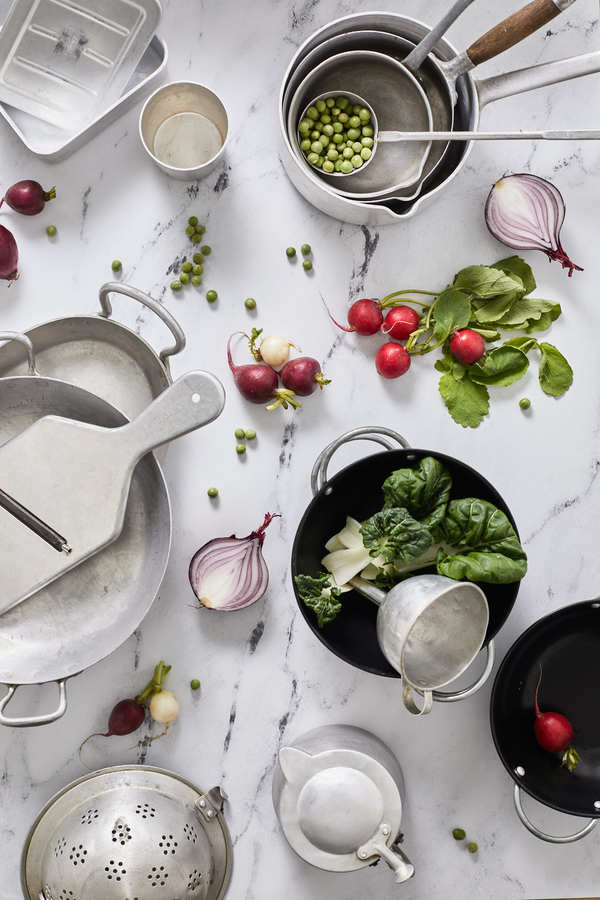 La vaisselle en fer blanc