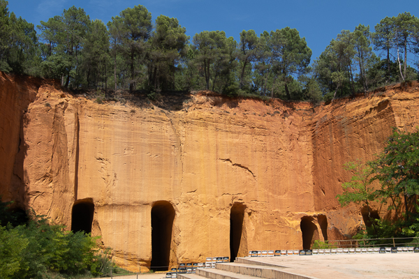 Mine d'ocre de Bruoux à Vargas - Provence - France