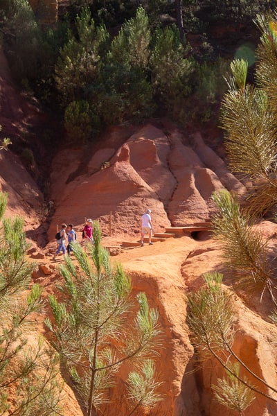 Le sentier des ocres à Roussillon