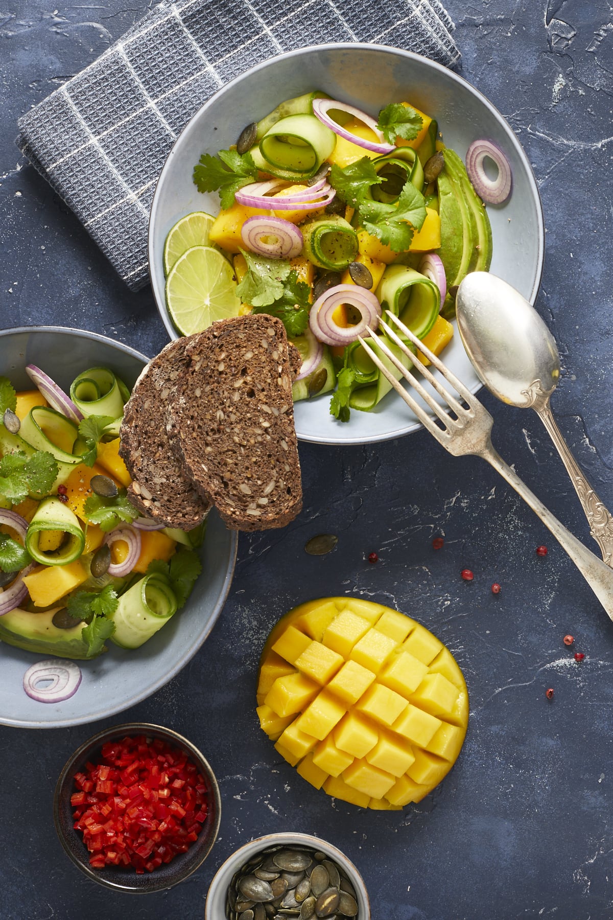 Salade de mangue avocat coriandre