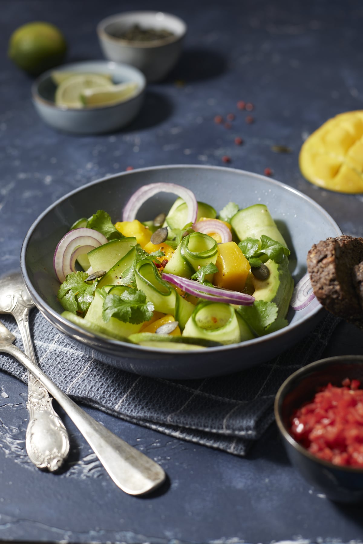 Salade de mangue avocat coriandre