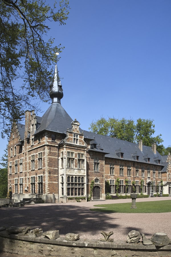 Vue générale du château en biais.