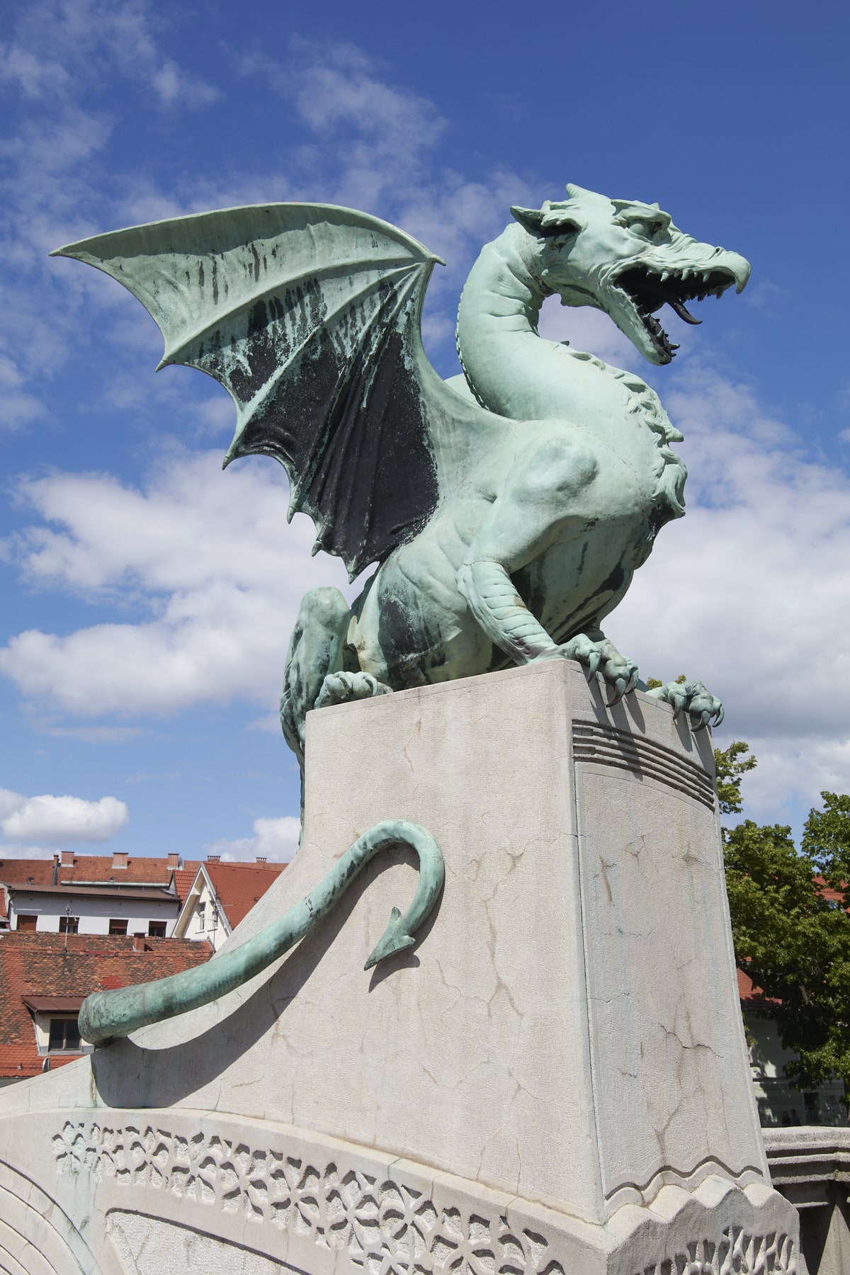 L'un des dragons du Pont des dragons.