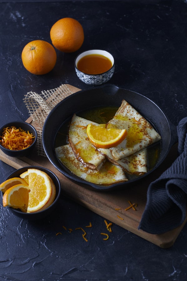 Une photo de Crêpes Suzette en RAW avant Développement/retouche
