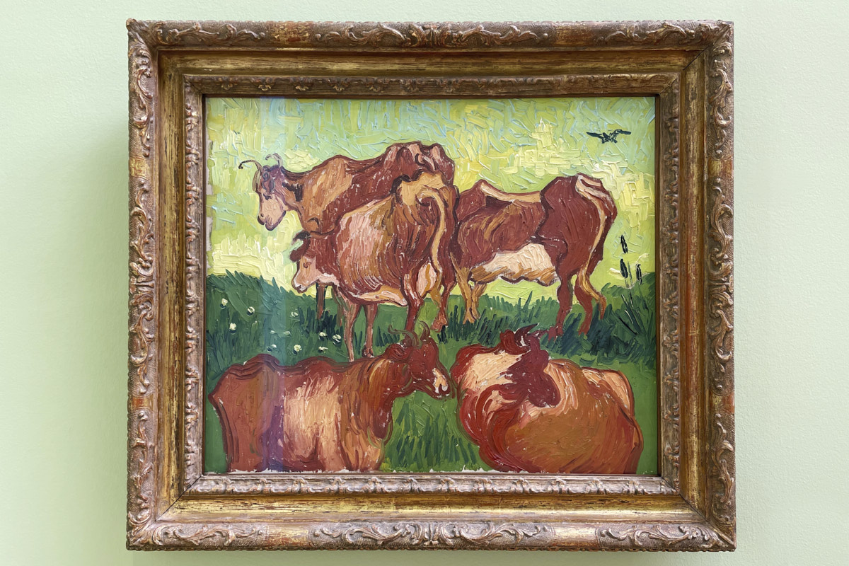 Tableau Les Vaches de Van Gogh