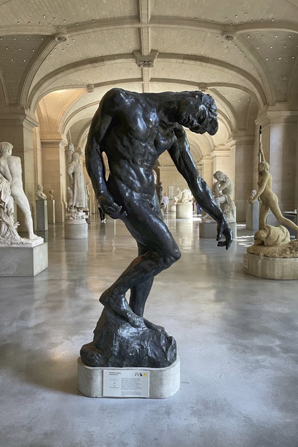 Statue de Rodin devant la grande salle des statues du Musée des Beaux-Arts de Lille