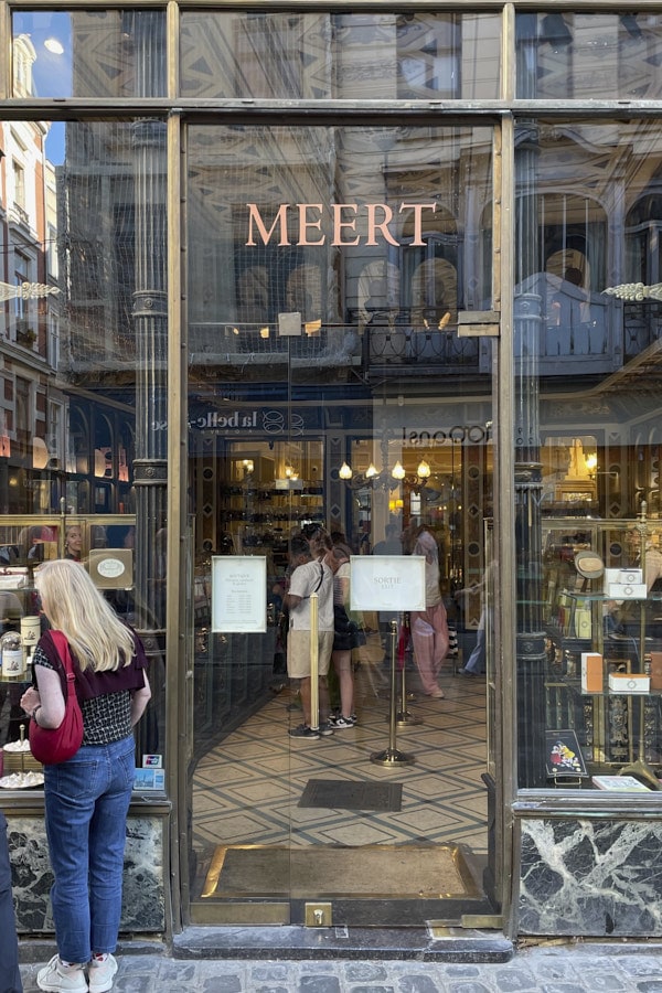 Devanture de la Maison Meert