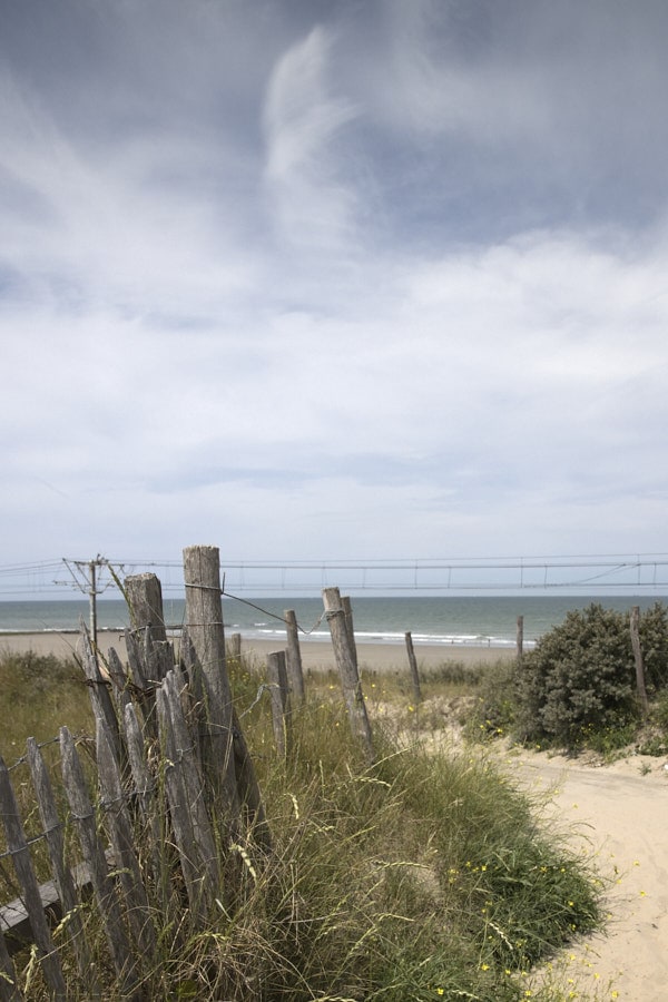 Les dunes où sont loties les installations du Mur de l'Atlantique